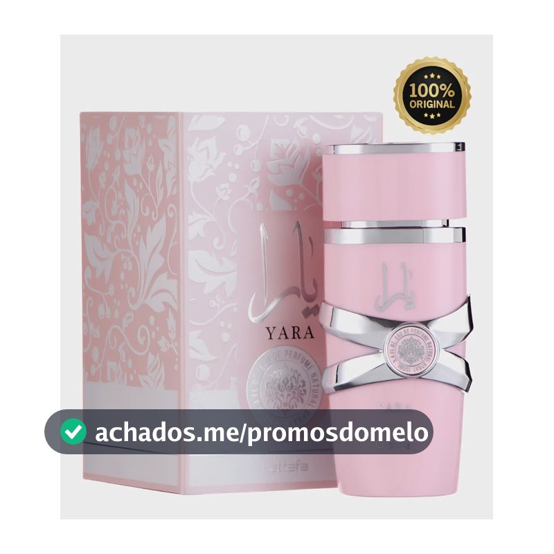 Perfume Árabe Feminino Yara Lattafa Eau De Parfum 100 Ml