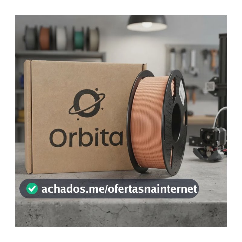 Filamento Pla Para Impressora 3d Orbita 1,75 Mm 1 Kg Marrom