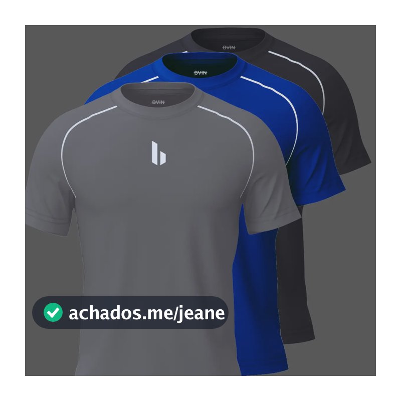 Kit 3 Camisetas Dry Fit Masculinas Blusas Academia E Corrida Variado G