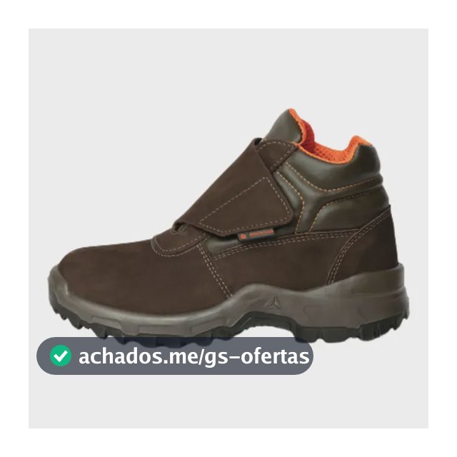 Bota De Couro Nobuck Velcro Vitoria Sra Delta Plus