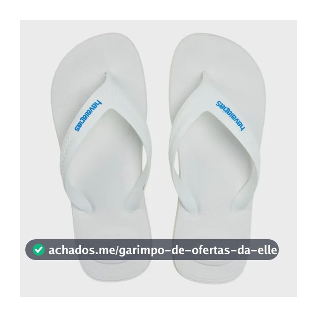 Chinelo Top Max Comfort Havaianas Branco Liso 39/40