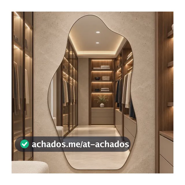 Espelho Rocco Corpo Inteiro Organico 90x40 Pinterest Grande Orgânico - Suporte