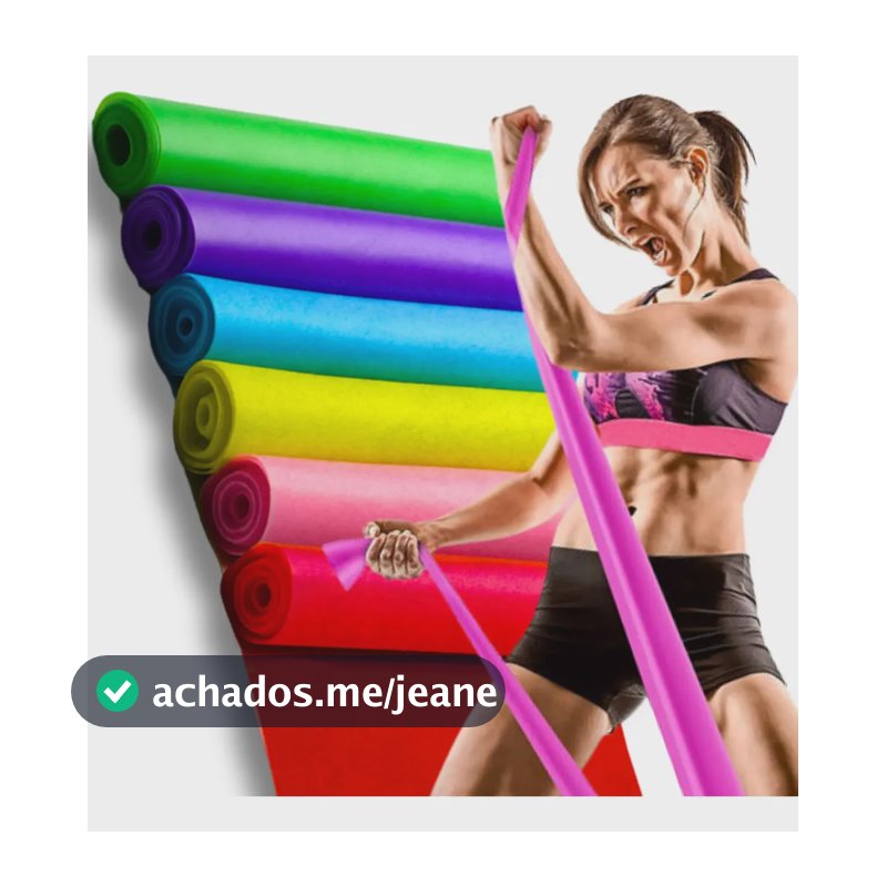 Kit 10 Faixas Elásticas Thera Band Fisioterapia Exercício