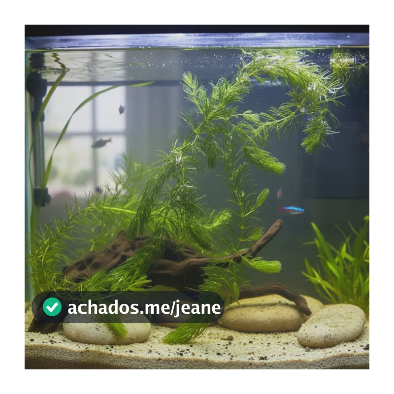 Rabo D Raposa Ceratophyllum Demersum Planta Aquática Natural