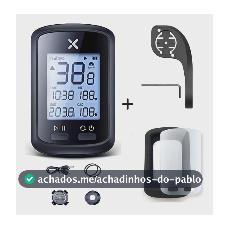 Gps Ciclocomputador Gps Xoss G+ Smart/ Cor Preto