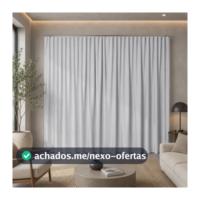 Cortina Blackout 3 Metros Para Trilho Suiço Quarto Sala