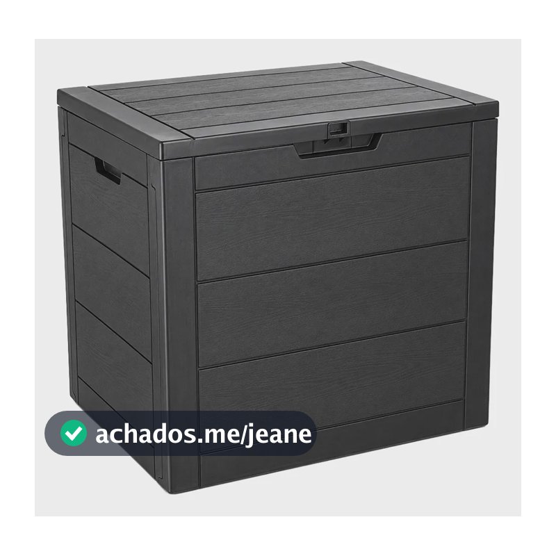 Caixa Organizadora Bau Robust 126l Ntk - Preto - Resistente Preto