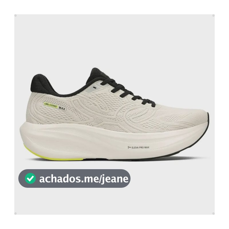 Tênis Olympikus Corre Max Corrida Amortecimento Original Arenito/preto Liso 39 Br