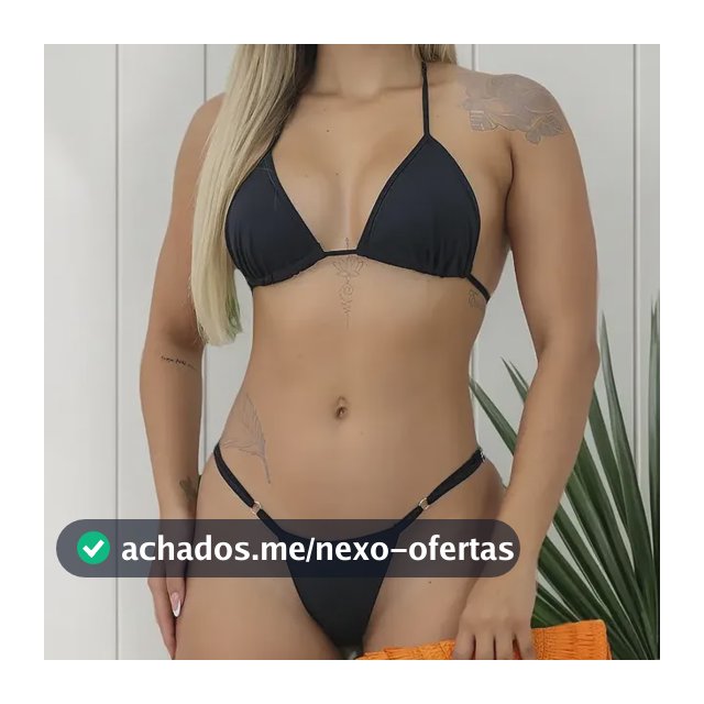 Biquíni Fio Dental Fita Bronze Biquini Cortininha Regulador