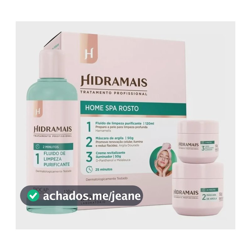 Kit De Limpeza Profunda Hidramais - Home Spa Rosto