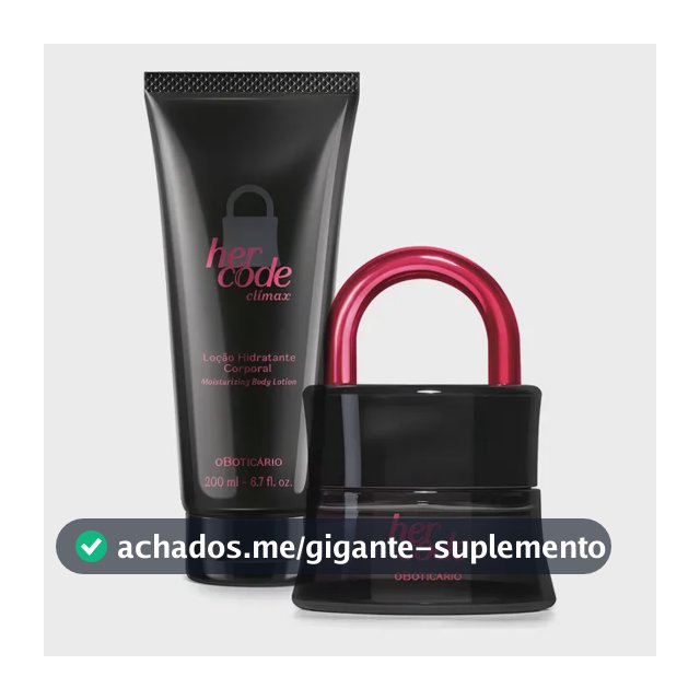 Perfume Her Code Clímax Eau De Parfum 50ml + Loção Corporal Amadeirado