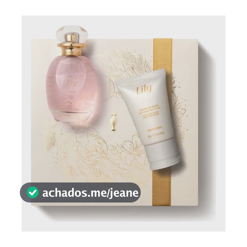 O Boticário Lily Soleil 75ml Kit Presente (2 Itens)