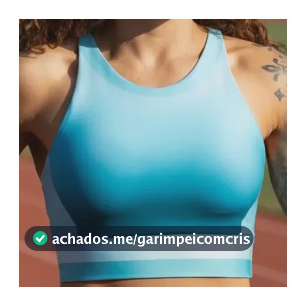 Top Cropped Academia Corrida Com Bojo Removível Sustentação