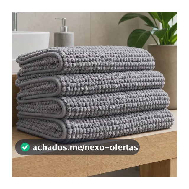 Kit C/ 4un Tapete Banheiro Pipoca 38x58 Mikasa By Chalesco Cinza Pipoca