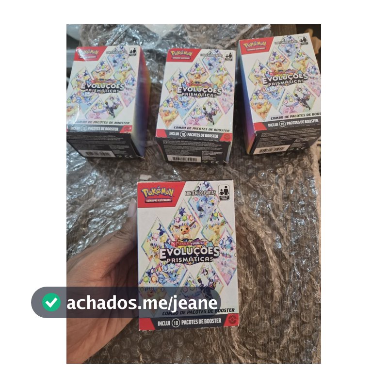 Combo Booster Pokémon Evoluções Prismáticas Copag Lacrado Evoluções Prismáticas Português