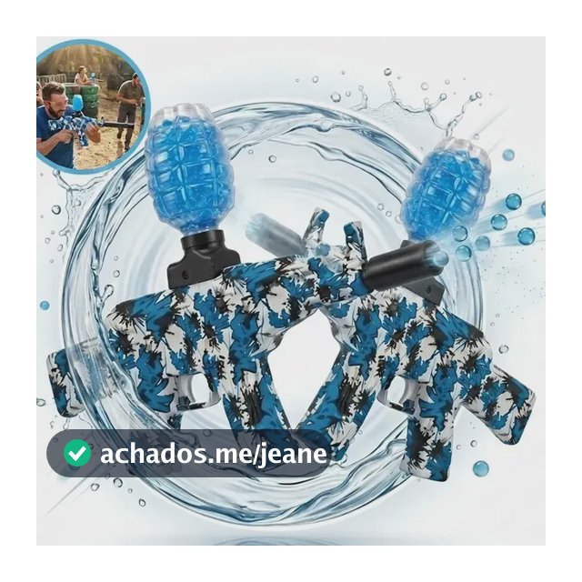 Kit 2 Arminhas de Gel AK47 Automáticas Elétricas Para Brincadeiras e Recreação Segura