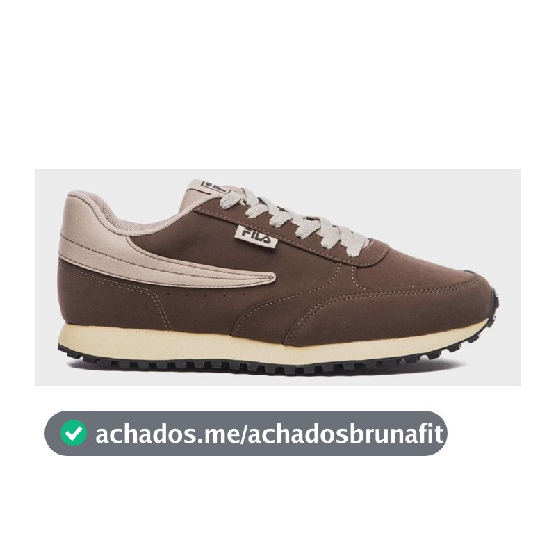 Tênis Fila Renno Classic Sl Masculino Leve Confortável Marrom/castanho Liso 38 Br