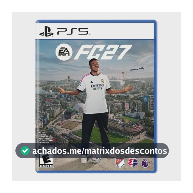 Jogo Ea Sports Fc 27 - Ps5 Mídia Física Novo Com Nf-e
