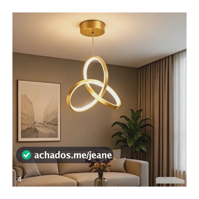 Luminária De Teto Led Com Design De Trevo, Para Sala De Esta