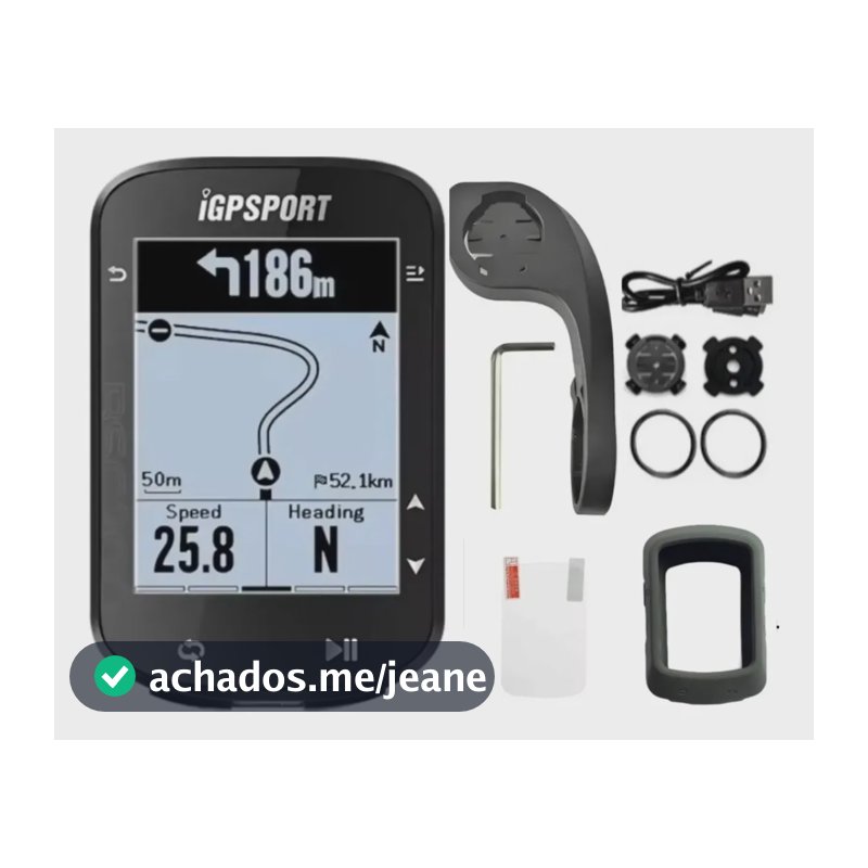 Gps Bike Ciclocomputador Igpsport Bsc200 Rotas Bluetooh  Preto
