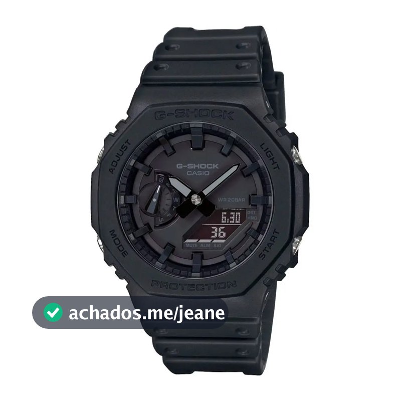 Relógio Casio G-Shock Masculino Carbon GA-2100-1A1DR Preto