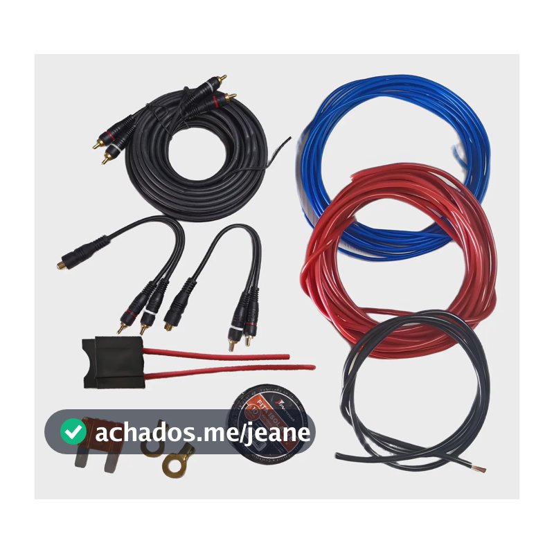 Kit Instalação Som Módulo Stetsom Taramps Soundigital Falcon Preto
