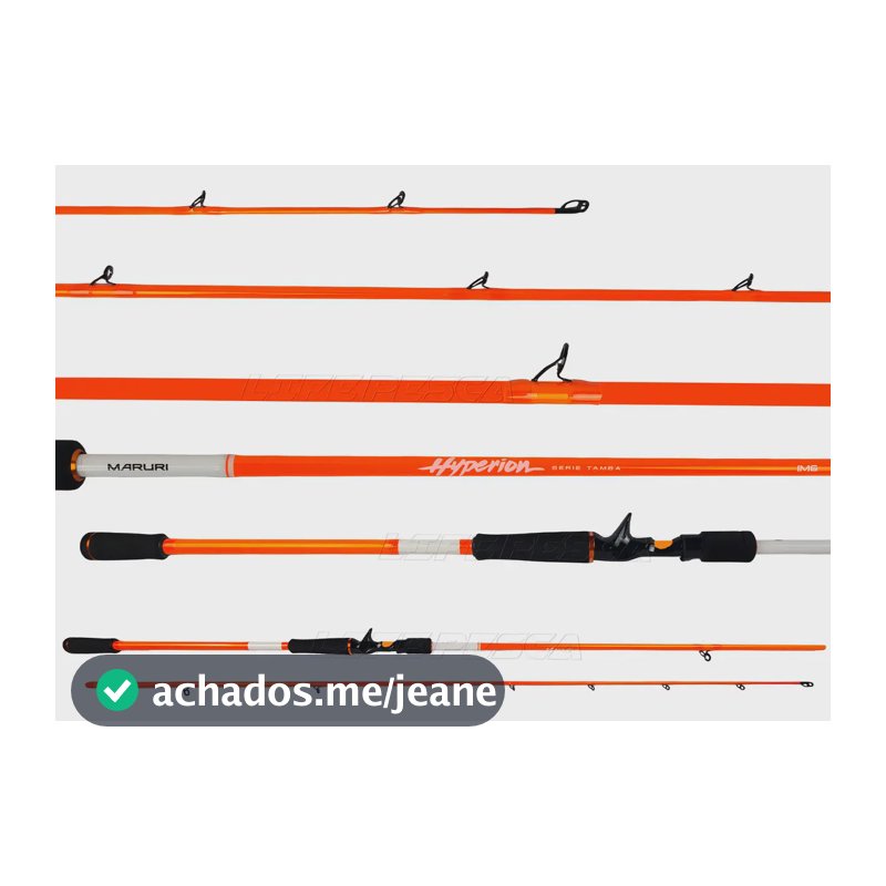 Vara Carretilha Maruri Hyperion Tamba 2,70m 30-60lbs- 2pts Cor Orange