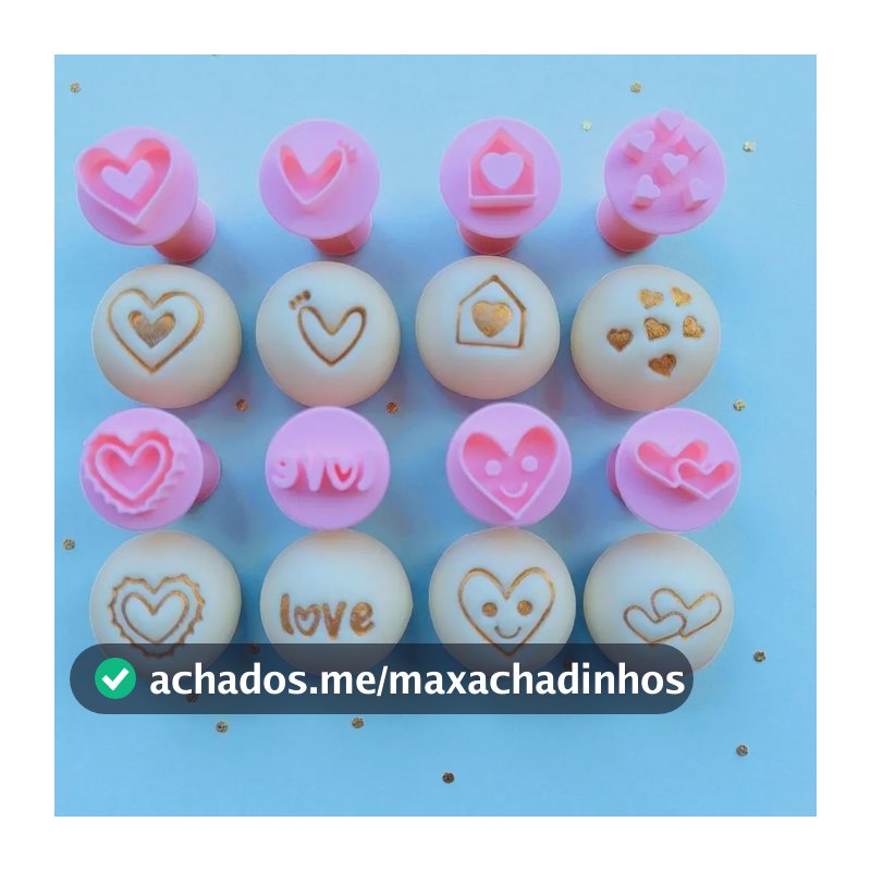Kit Carimbos Para Doces Corações
