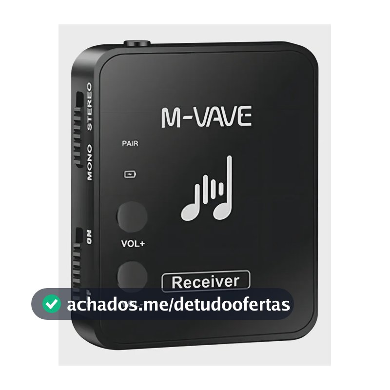 Receptor M-vave Wp-10 Para Retorno Monitor De Palco Sem Fio Cor Preto 0