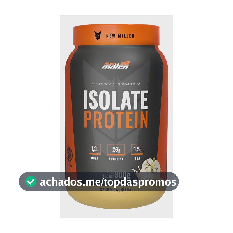 Suplemento EM Pó New Millen Whey Protein Sabor Baunilha X 900g
