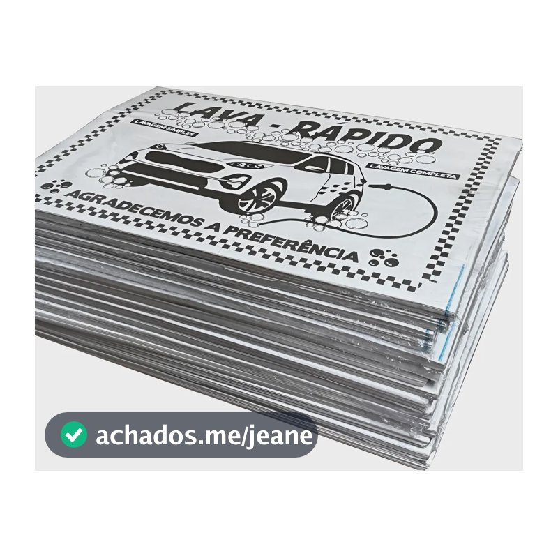 Tapete De Papel Para Carros - 300 Folhas -lava Rápido- Preto Preto