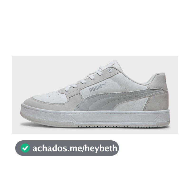 Tênis Puma Caven 2.0 Bdp Puma Branco E Cinza 40 Br
