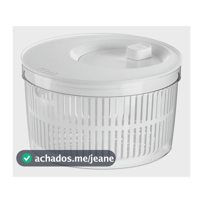 Secador De Saladas Ou 5,5l Linha Clear Fresh Cor Transparente