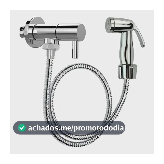 Ducha Higiênica Registro Aço Inox Super Luxo 1/4 Volta