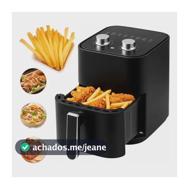 Fritadeira Air Fryer 3l Sem Óleo 1200w Antiaderente 110/220v