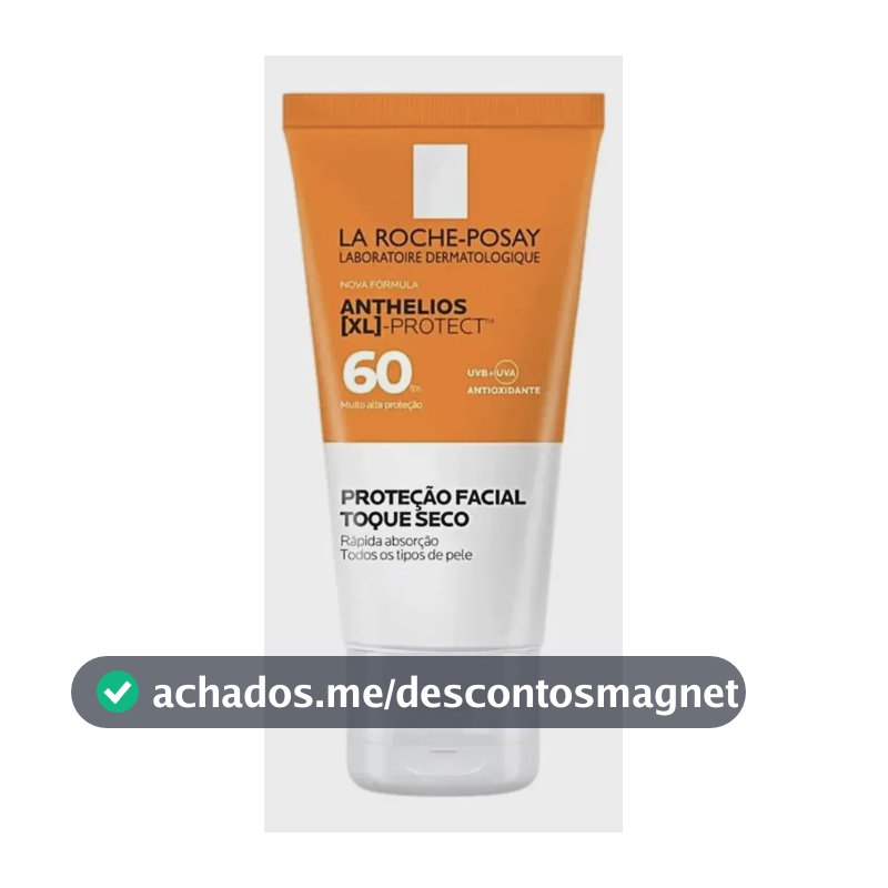 Protetor Solar Facial FPS 60 Gel Creme Oil-Free com Ação Hidratante e Antioxidante UVA/UVB para Peles Oleosas Sem Cor Anthelios XL Protect La Roche-Posay 40g