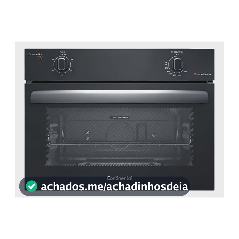 Forno De Embutir A Gás Continental 50l Toplimpafácil (oc4gm) 127v Preto