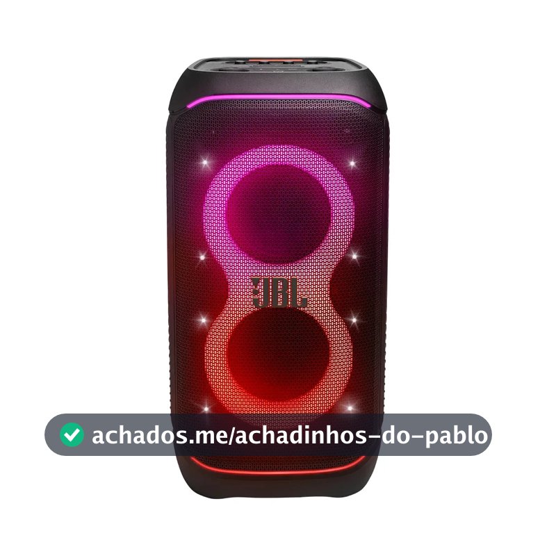 Caixa de Som JBL PartyBox Stage 320 Bluetooth Portátil Com Show de Luzes e Resistente a Respingos – 240W RMS Preta