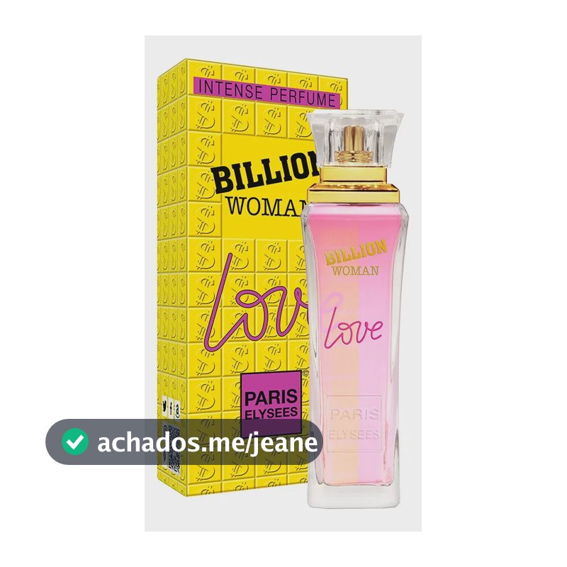 Perfume Billion Woman Love Paris Elysees Intense 100ml