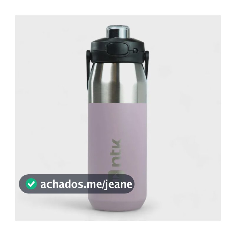 Garrafa Térmica Isomax 750ml Aço Inoxidável Ntk Roxo