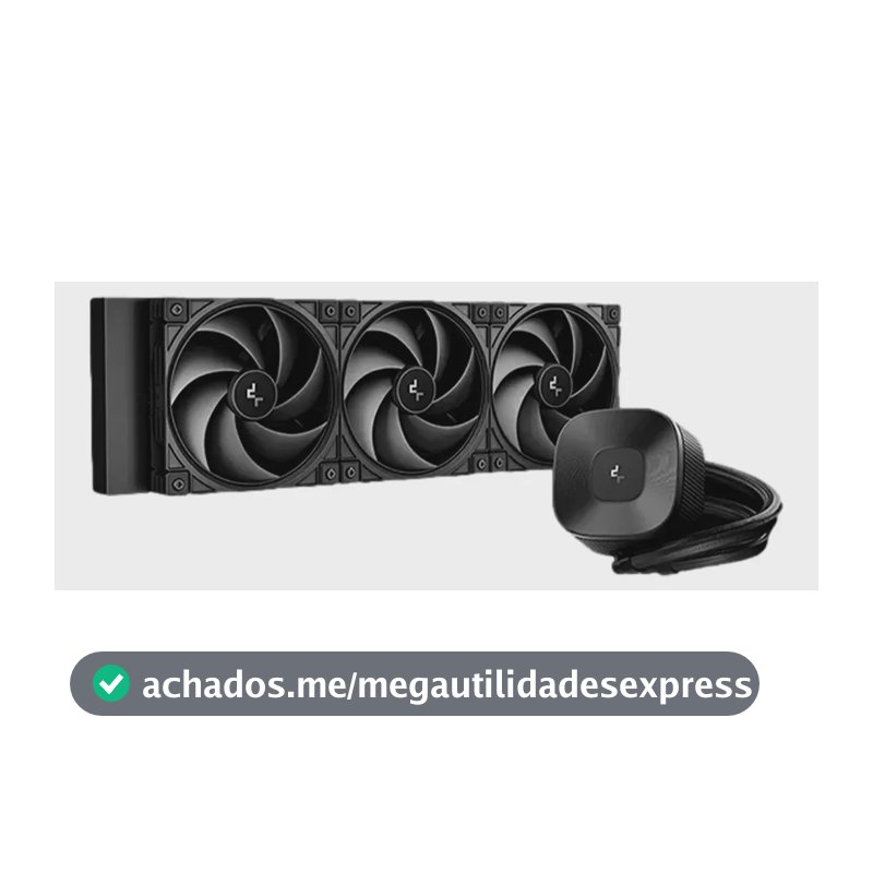 Refrigeração preta Deepcool Le360 V2 Zero Black 3400 Rpm