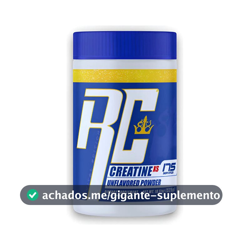 Creatina Monohidratada 100% Pura Ronnie Coleman Sem Sabor 525g