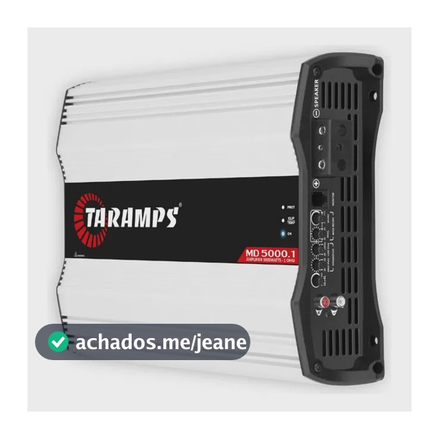 Modulo Taramps Md5000 1 Ohm Potencia 5000wrms Amplificador B Branco