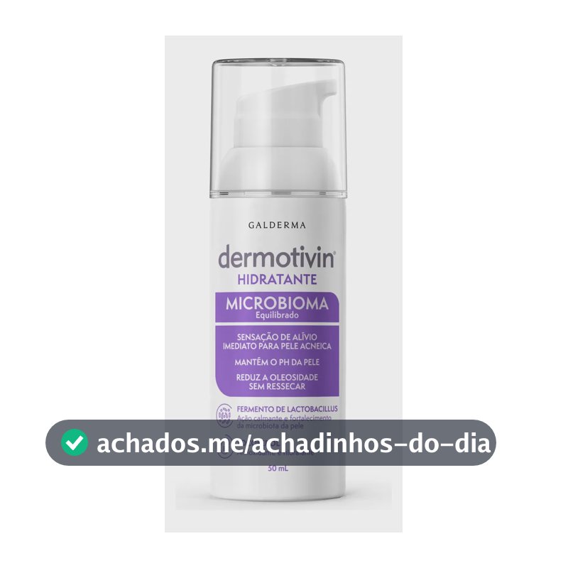 Dermotivin Hidratante Facial Microbioma para Pele Oleosa 50ml