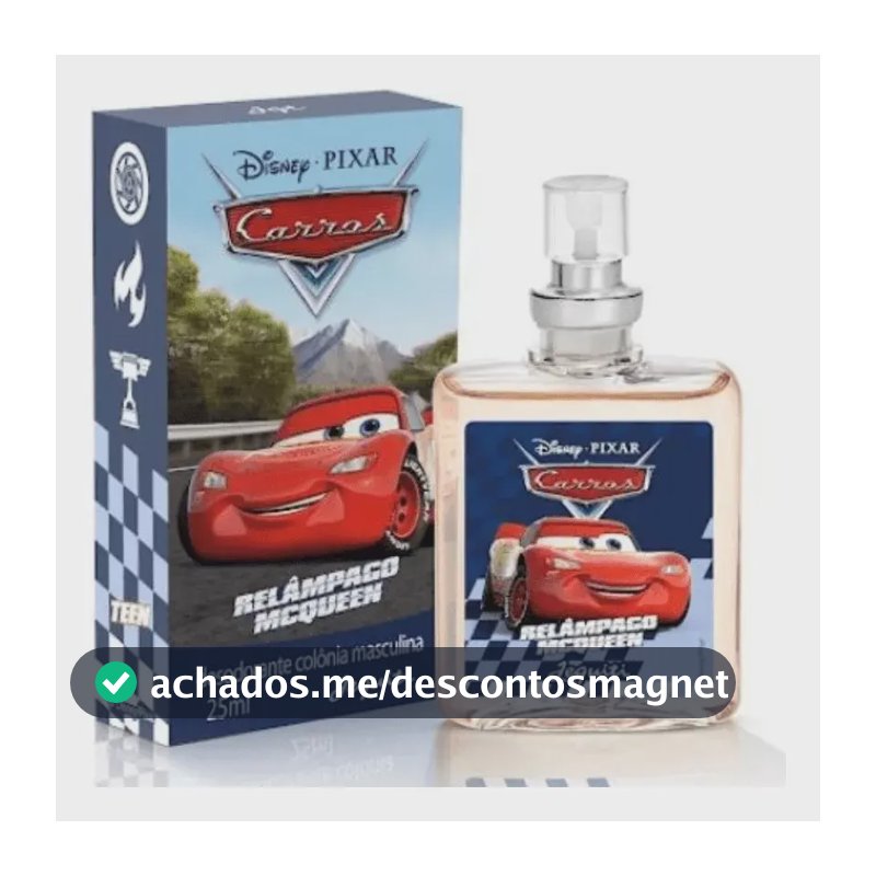 Perfume Colônia Disney Carros Relâmpago Mcqueen 25ml - Jequiti