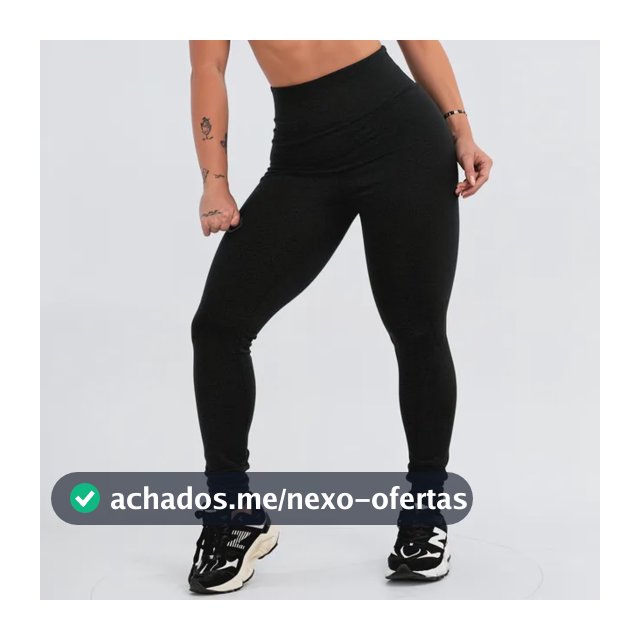Calça Legging Leg Zero Transparência Cintura Alta Academia