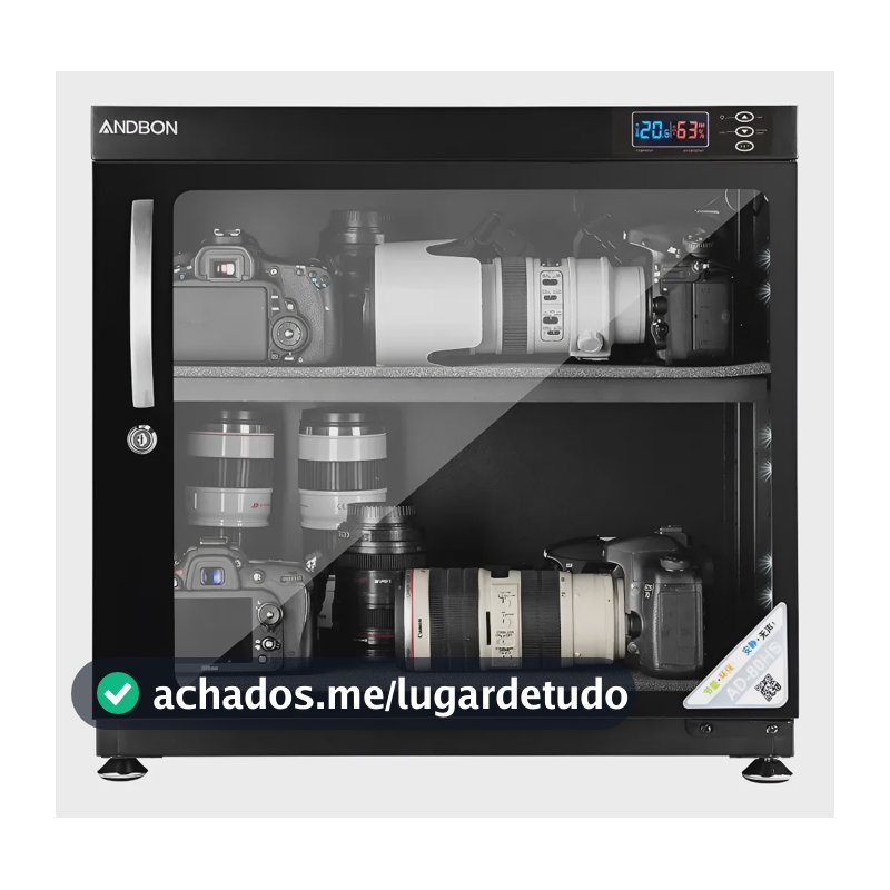 Gabinete 80l Dry Box Desumidificador Para Equip. Foto/video