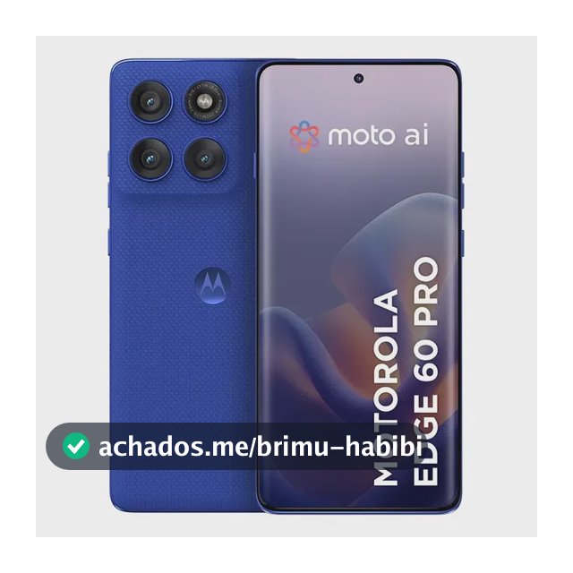 Smartphone Motorola Edge 60 Pro 5g - 256gb 12gb Ram+12gb Ram Boost, Tela Quad-curve Moto Ai 50mp Sony Camera Ultrarresistencia Militar Ip68 + Ip69 - Azul