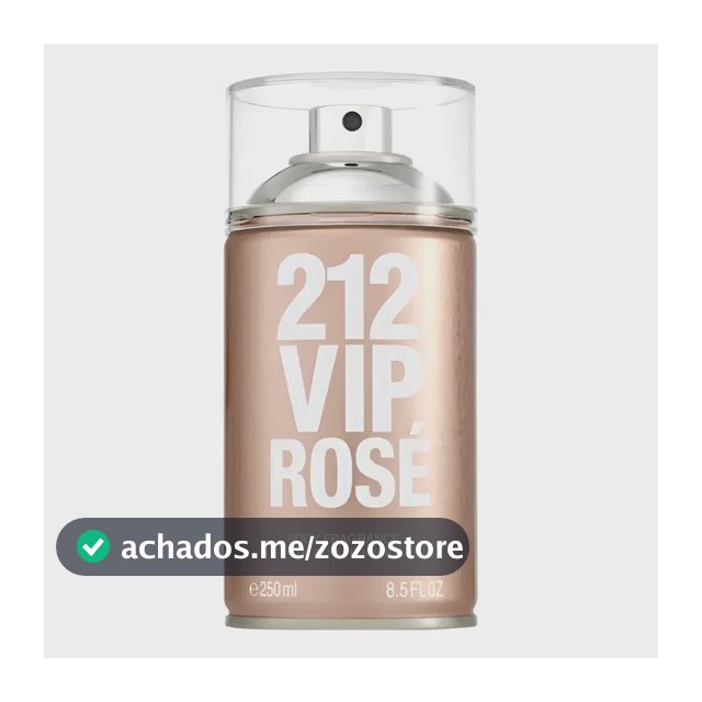 Body Spray Carolina Herrera 212 Vip Rosé Feminino 250ml - Body Splash de longa fixação