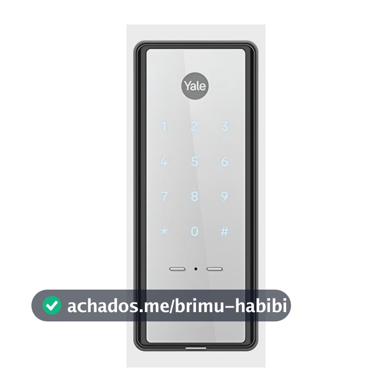 Fechadura Digital Yale Reflecta Sobrepor Espelhada Senha IP55 Externa Resistente Chuva Sol